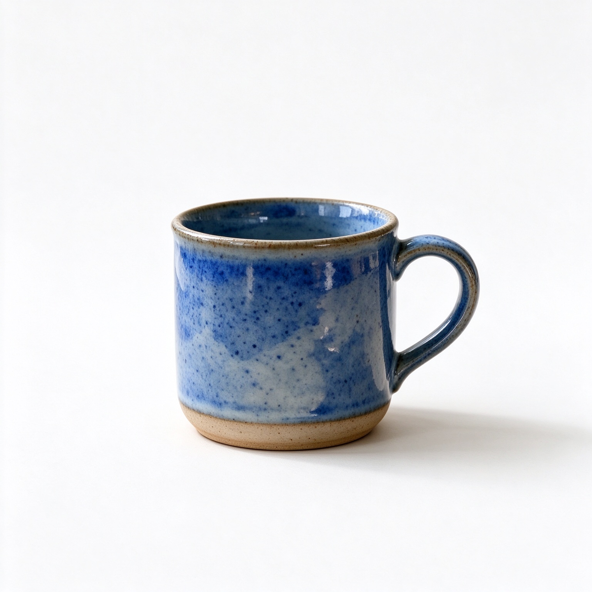 Blue Speckle Stoneware Mug – Hand-Glazed Coffee Cup