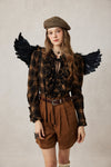 Annie 22 | 100% Wool Puff Sleeve Shirt Blouse