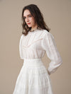 Minna 21 | Edward Linen Lace Blouse