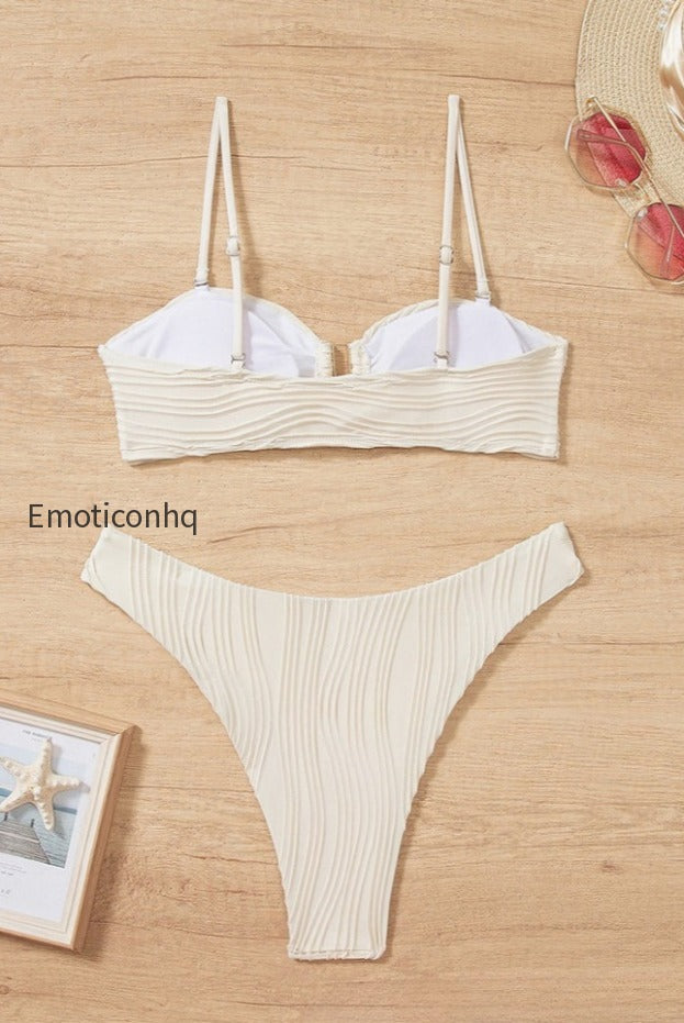 solid-textured-metal-decor-bikini-set
