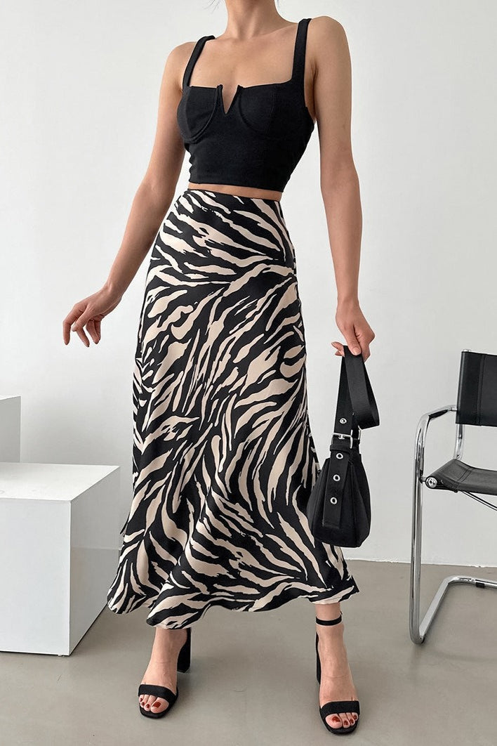 zebra-print-a-line-midi-skirt
