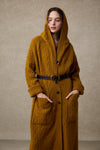 Hudson 15 | 100% wool hooded cardigan coat