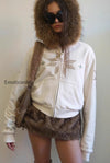 glam-rhinestone-faux-fur-collar-zip-waist-cinch-hoodie