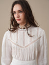 Minna 21 | Edward Linen Lace Blouse