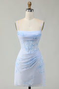 light-blue-floral-tight-ruched-short-corset-homecoming-dress