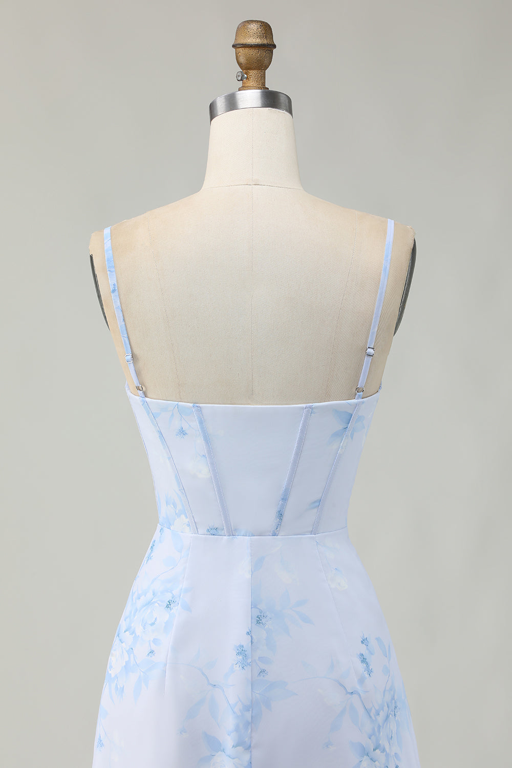 light-blue-floral-tight-ruched-short-corset-homecoming-dress