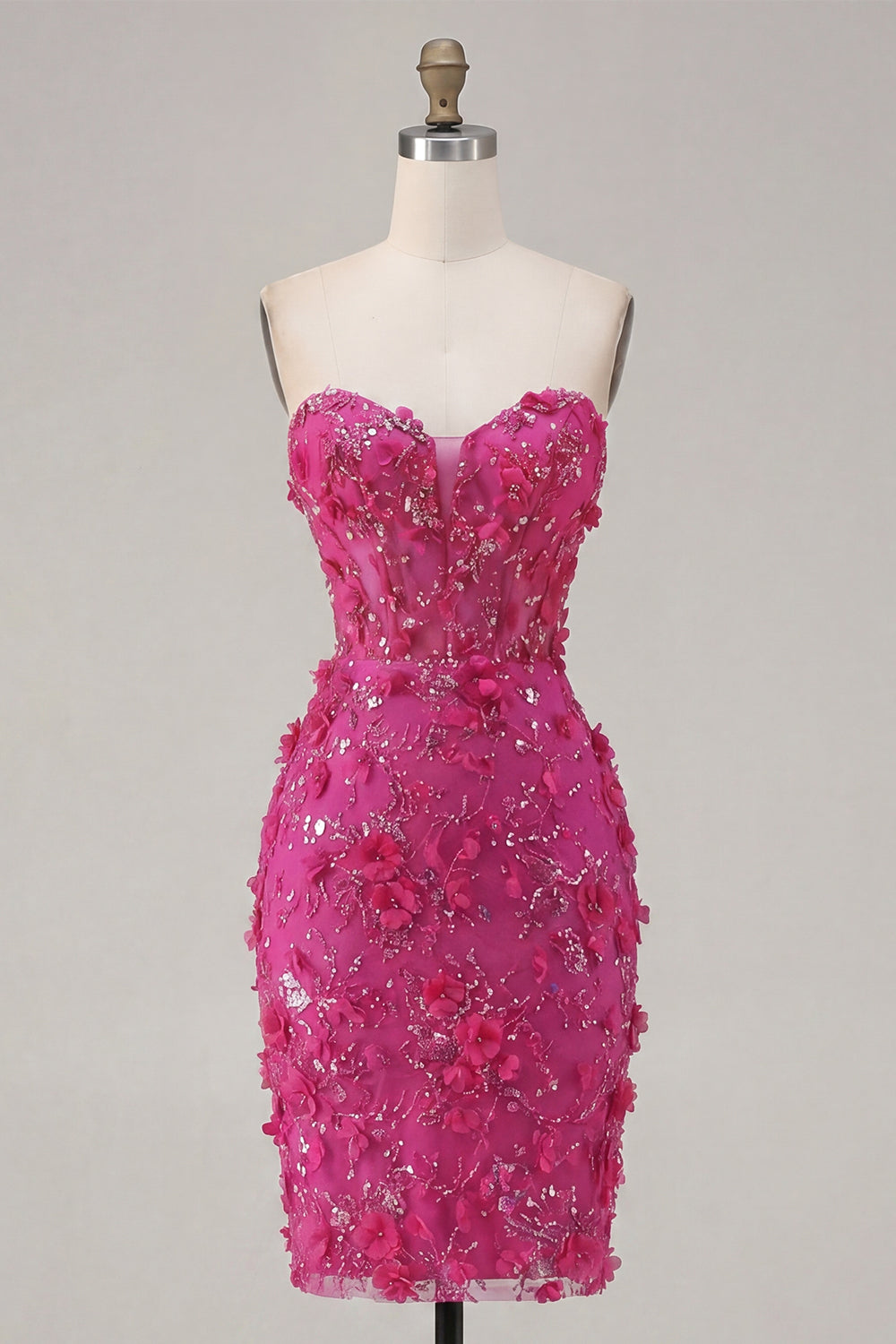sparkly-fuchsia-corset-floral-tight-short-sweetheart-homecoming-dress-with-beading