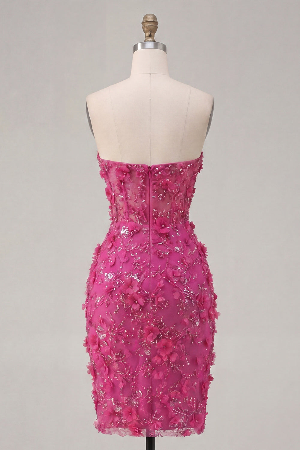 sparkly-fuchsia-corset-floral-tight-short-sweetheart-homecoming-dress-with-beading