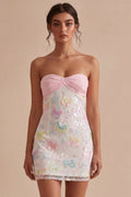 sparkly-pink-and-white-floral-tight-short-strapless-beaded-graduation-dress
