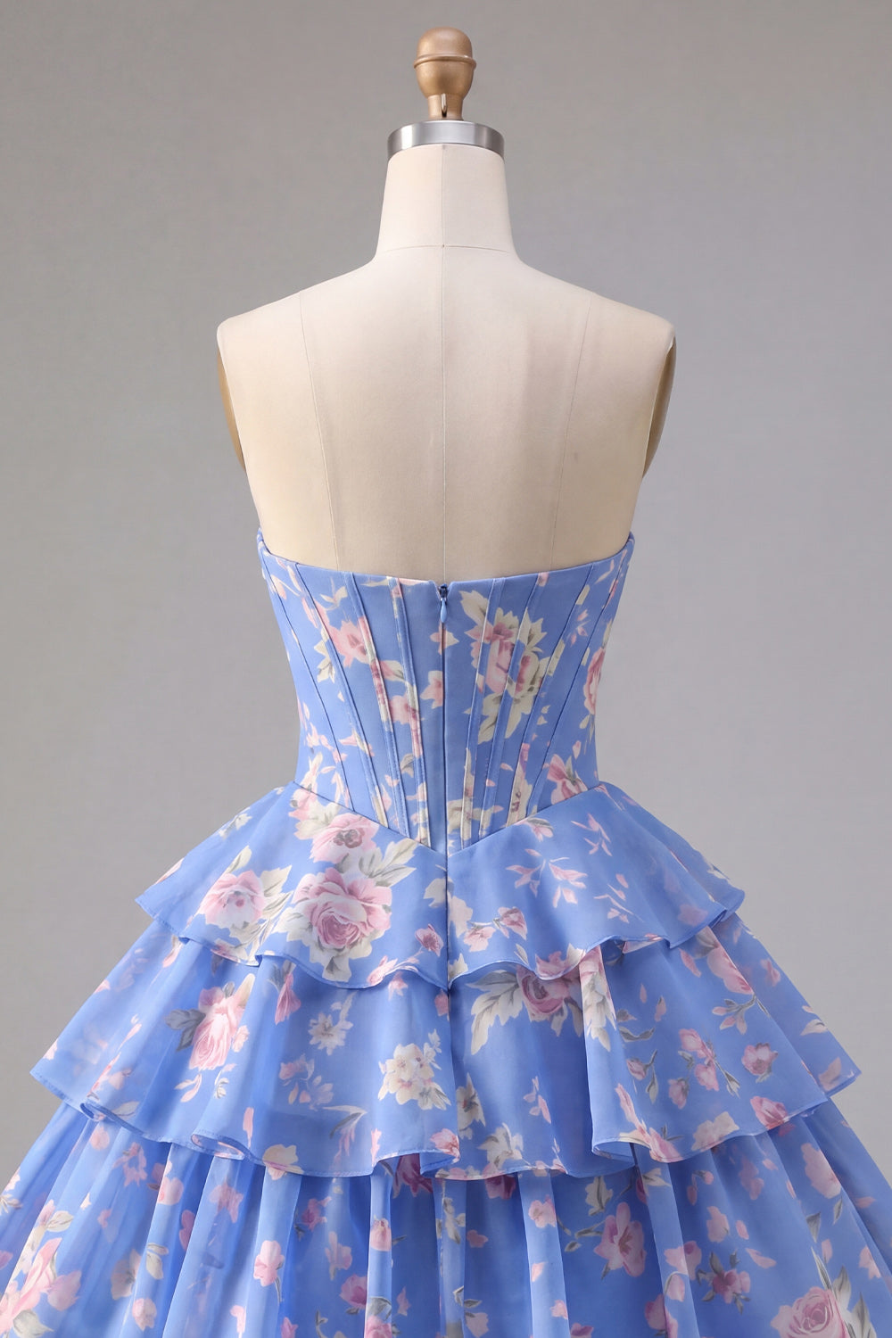yellow-a-line-floral-corset-short-fringed-strapless-homecoming-dress-with-ruffles