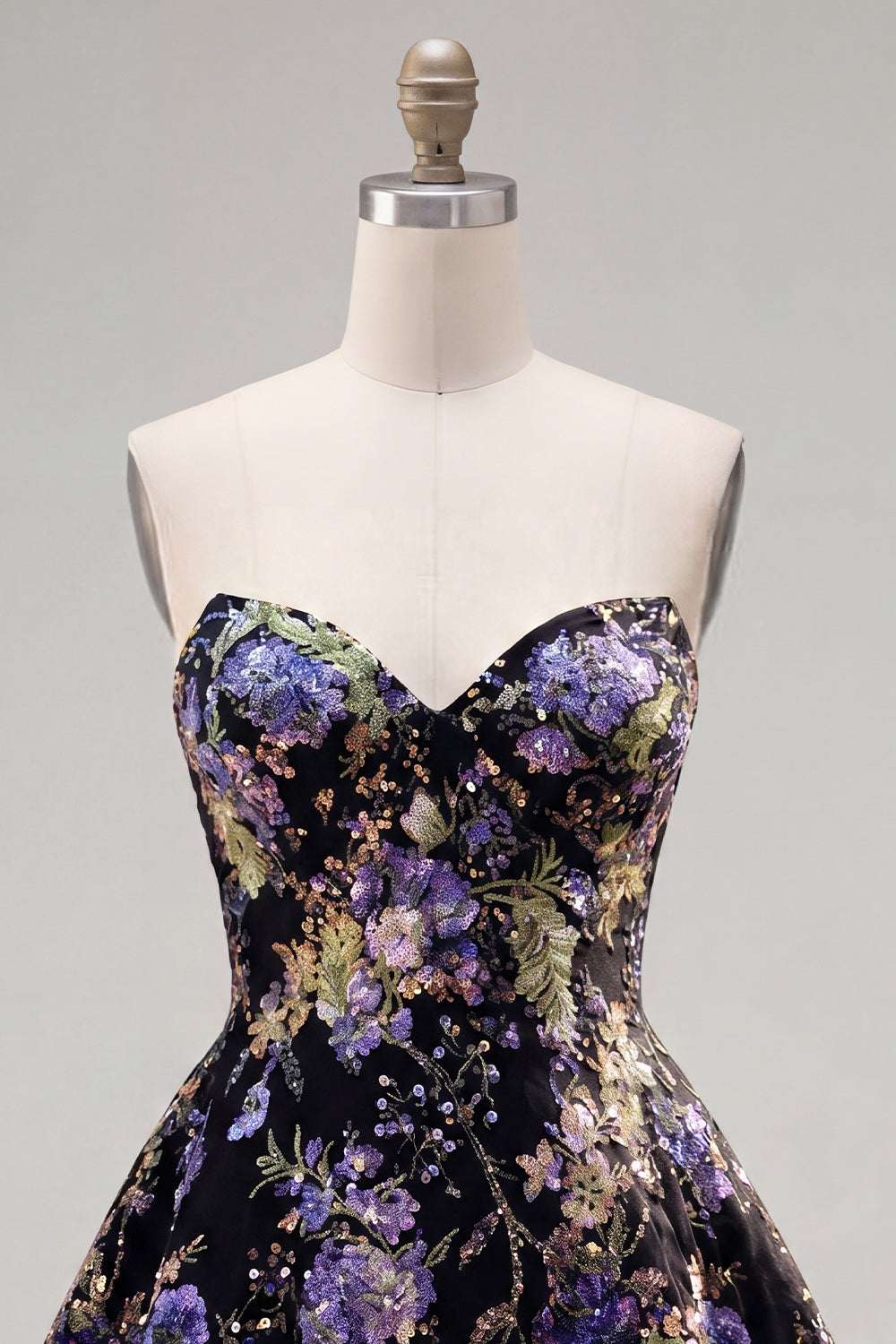 sparkly-pink-floral-beaded-a-line-short-strapless-homecoming-dress