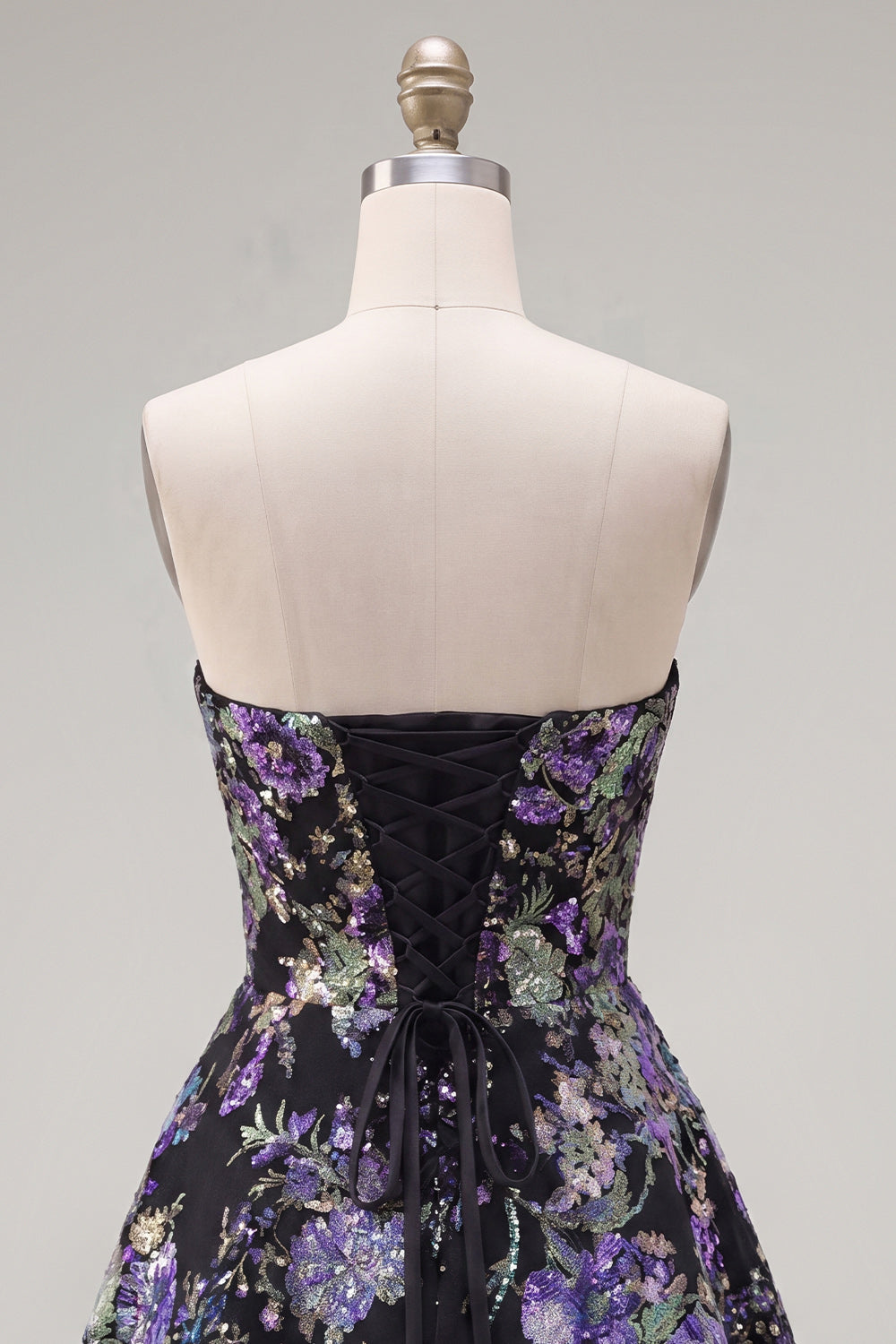 sparkly-pink-floral-beaded-a-line-short-strapless-homecoming-dress