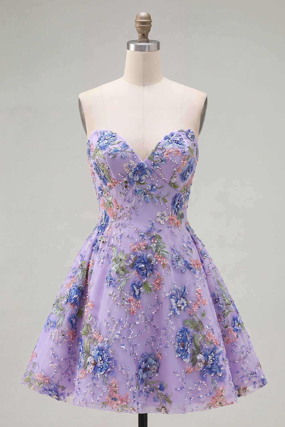 sparkly-pink-floral-beaded-a-line-short-strapless-homecoming-dress