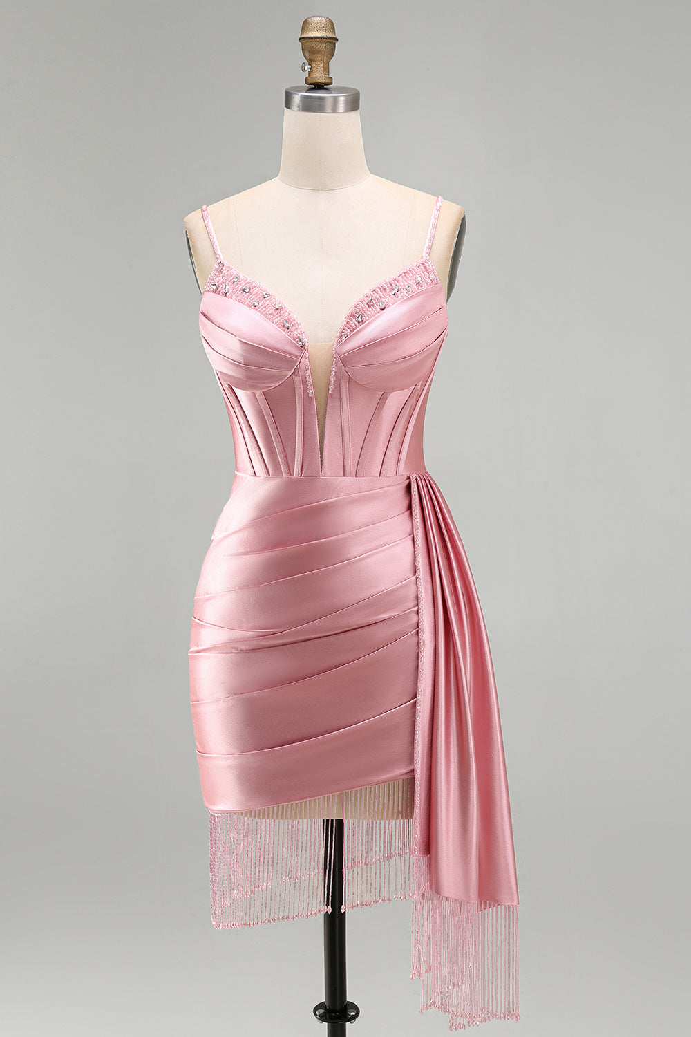 sparkly-gold-satin-fringed-beaded-tight-short-corset-homecoming-dress