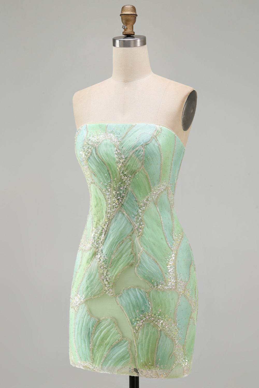 sparkly-blue-sequin-strapless-tight-short-homecoming-dress