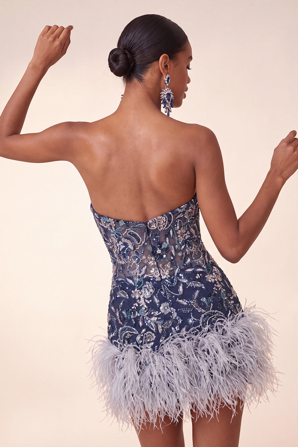 navy-floral-tight-sparkly-short-beaded-homecoming-dress-with-feathers