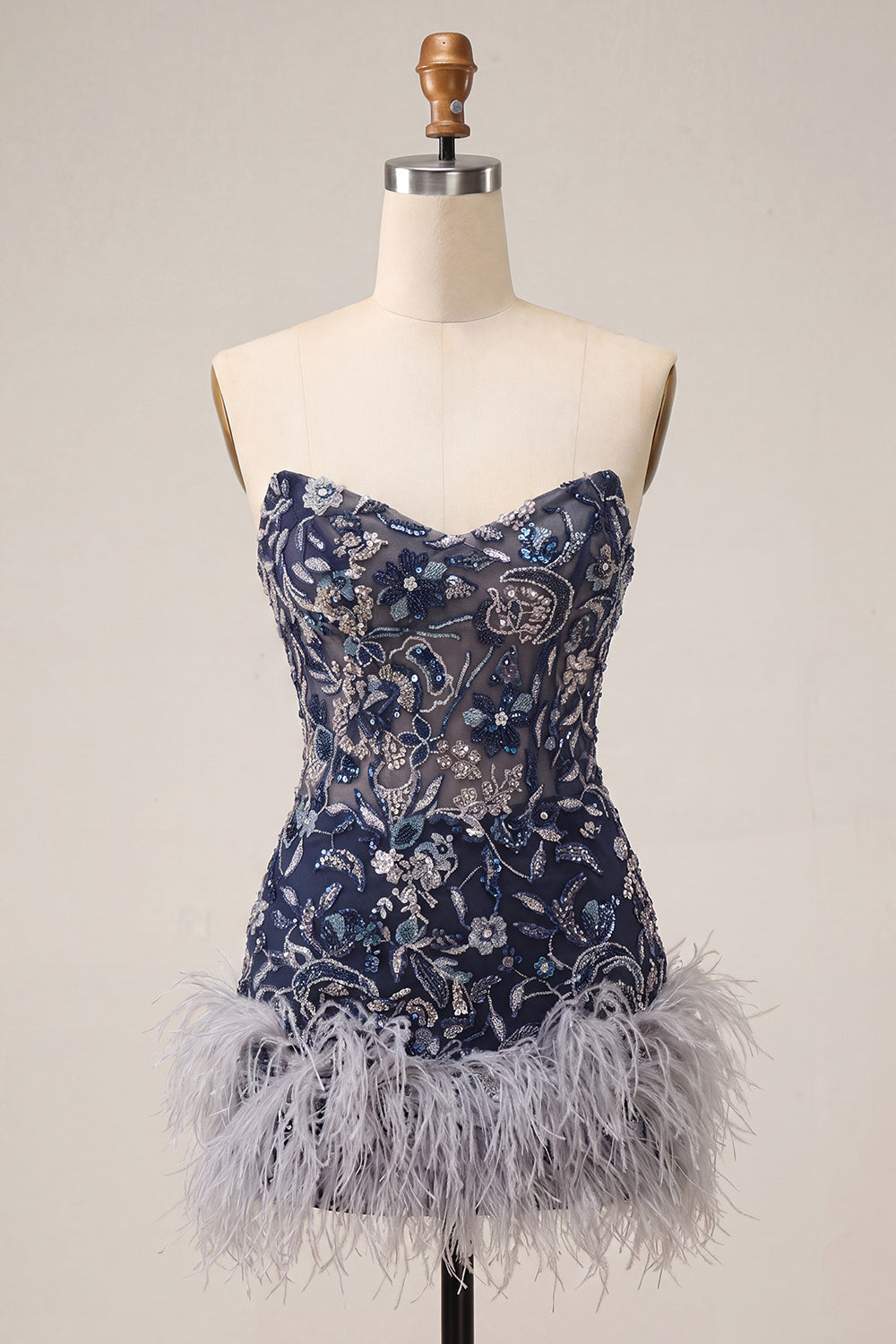 navy-floral-tight-sparkly-short-beaded-homecoming-dress-with-feathers