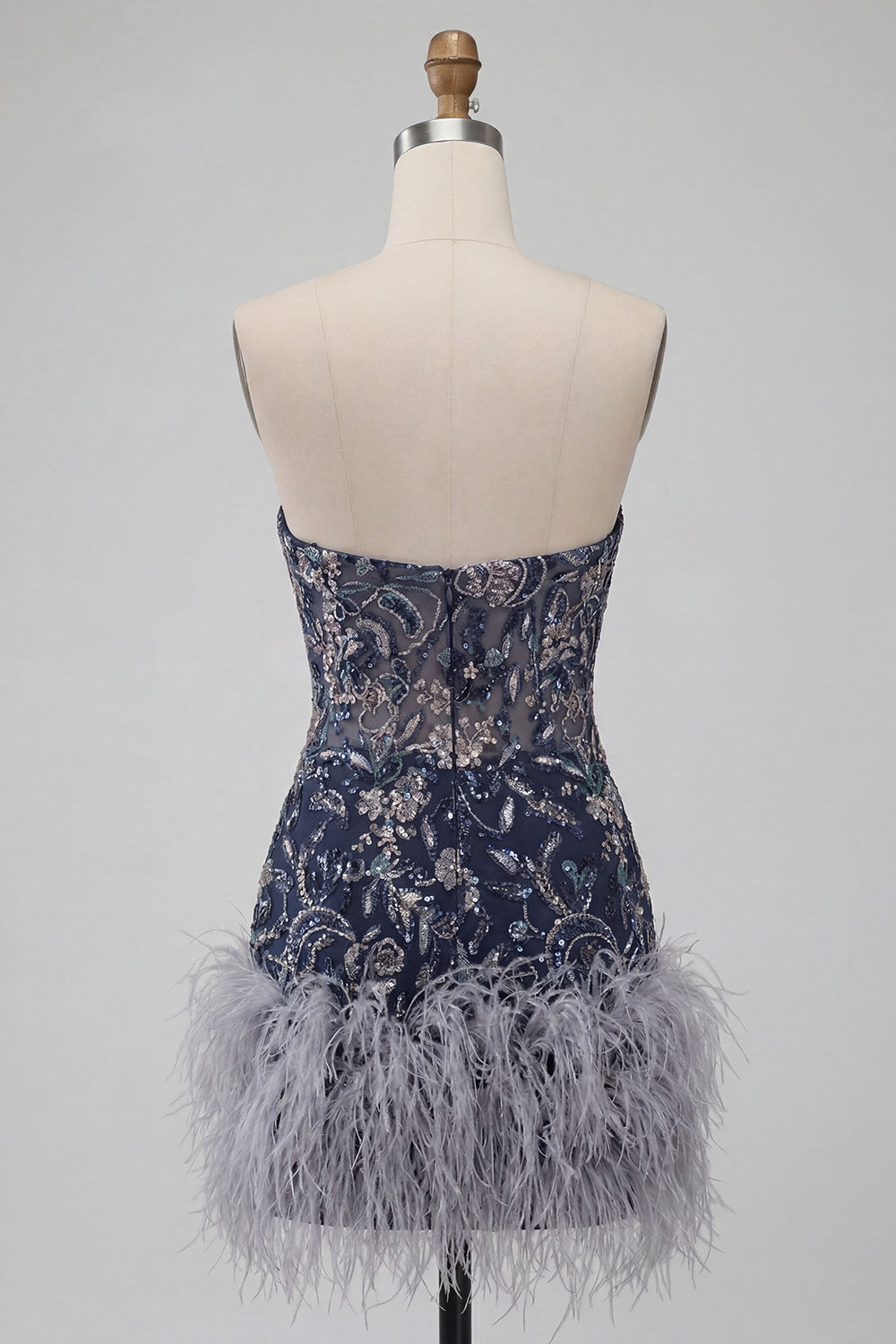 navy-floral-tight-sparkly-short-beaded-homecoming-dress-with-feathers