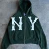 db-letter-embroidered-oversized-zip-hoodie