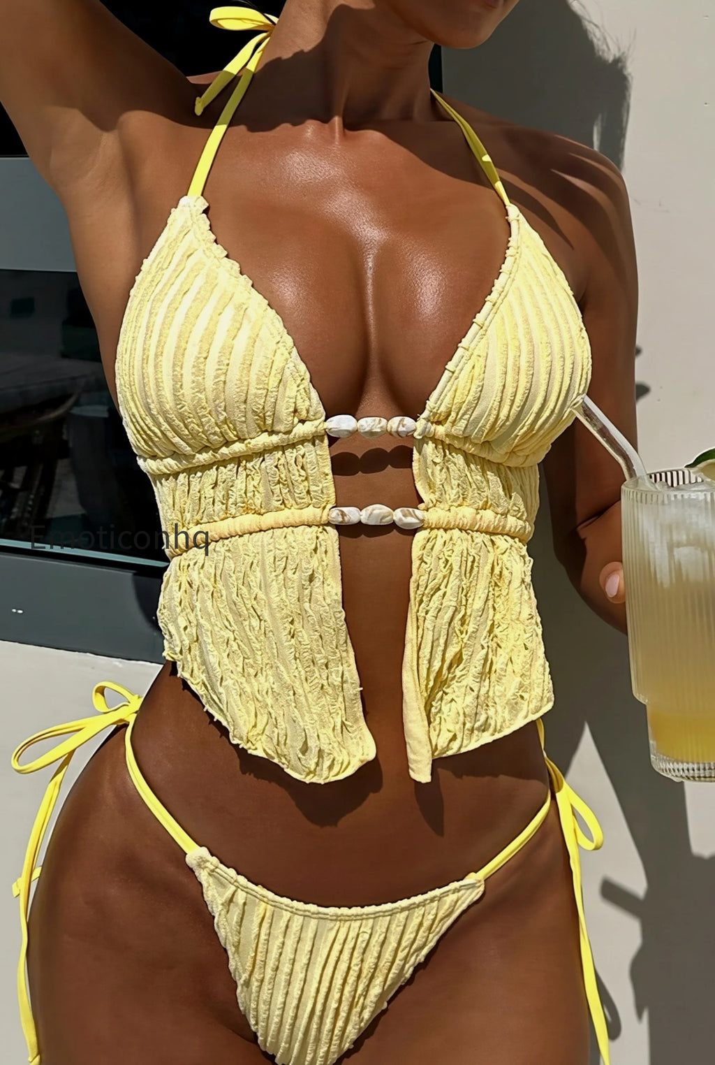 pearl-ruffle-texture-two-piece-swim-set
