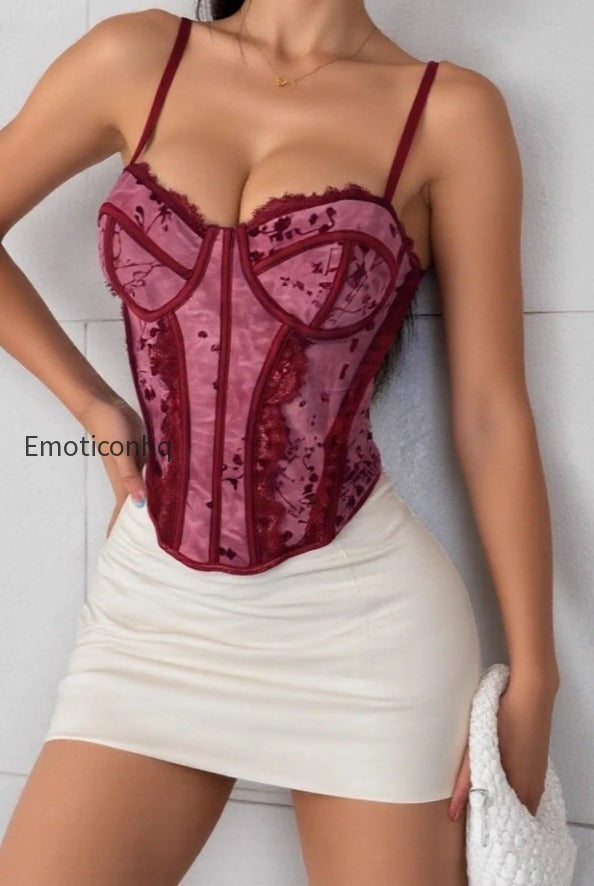 sexy-mesh-print-lace-insert-underwire-corset-cami-top