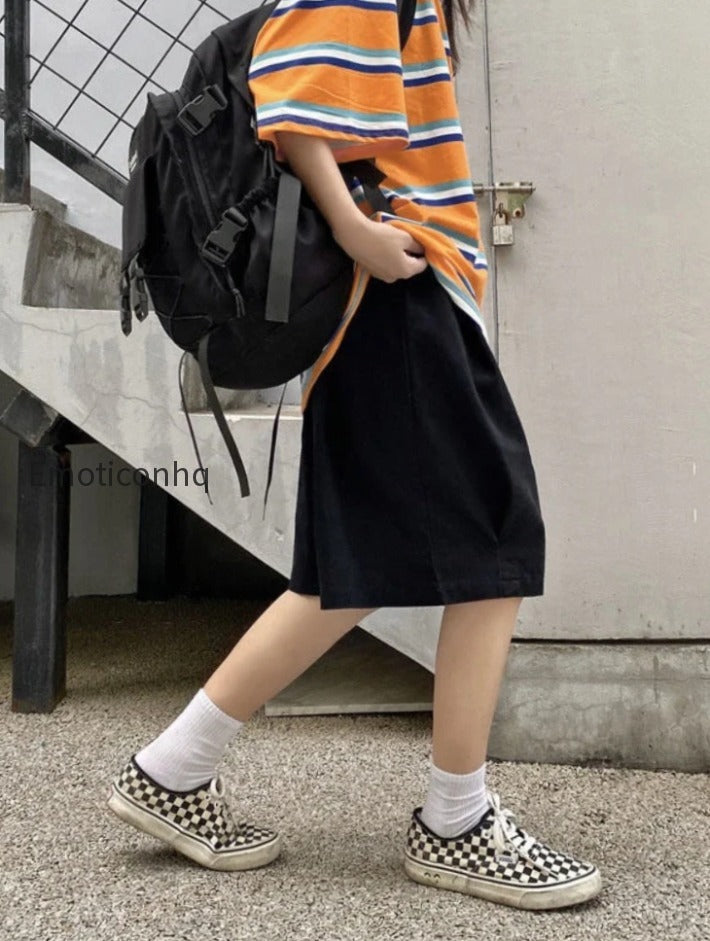 harajuku-oversize-khaki-cargo-shorts-japanese-style-streetwear-wide-leg-black-pant