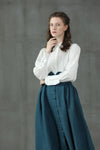 Jo March 31 | Accordion Pleated Linen Shirt