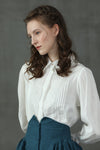 Jo March 31 | Accordion Pleated Linen Shirt