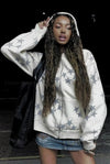 db-star-print-zip-up-hoodie