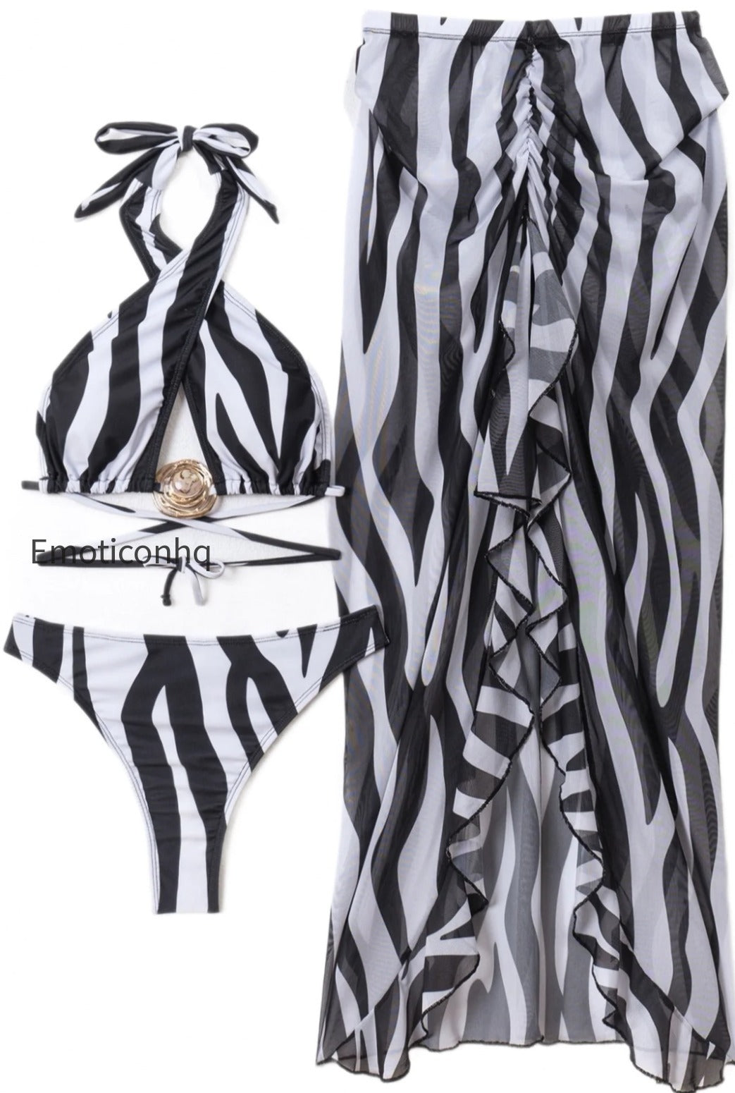 zebra-long-skirt-three-piece-swim-set