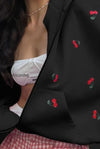 db-cherry-print-zip-up-hoodie