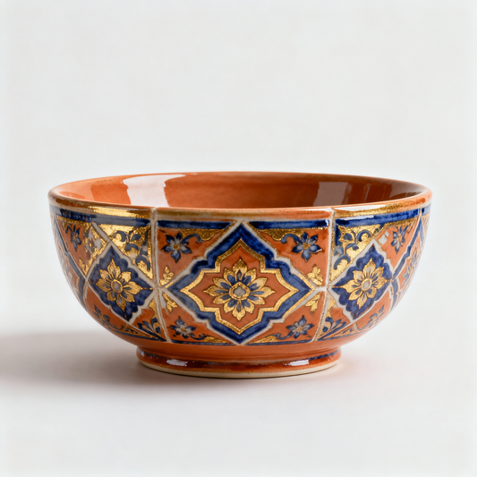 Persian Tile Bowl – Bohemian Serving Bowl