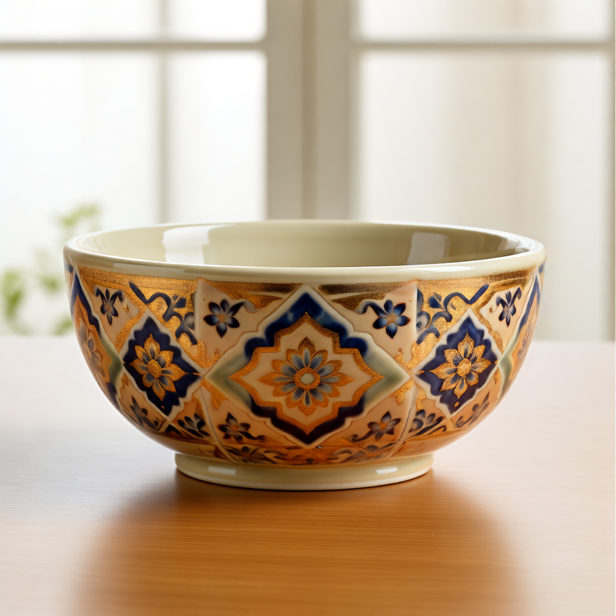 Persian Tile Bowl – Bohemian Serving Bowl