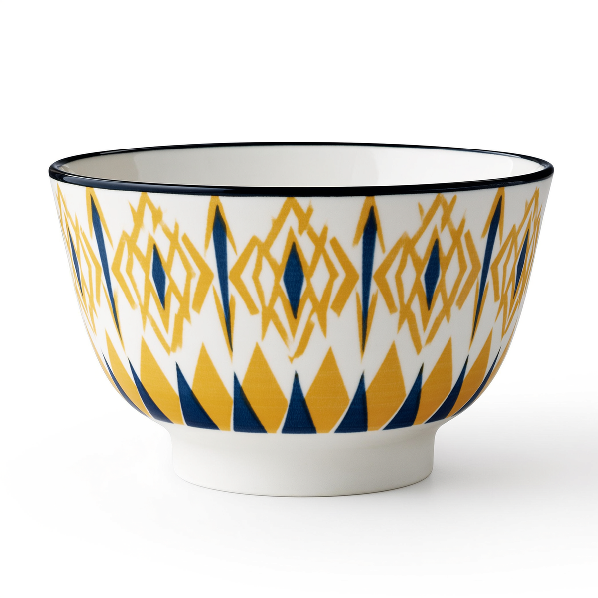 Geometric Diamond Bowl – Retro Serving Bowl