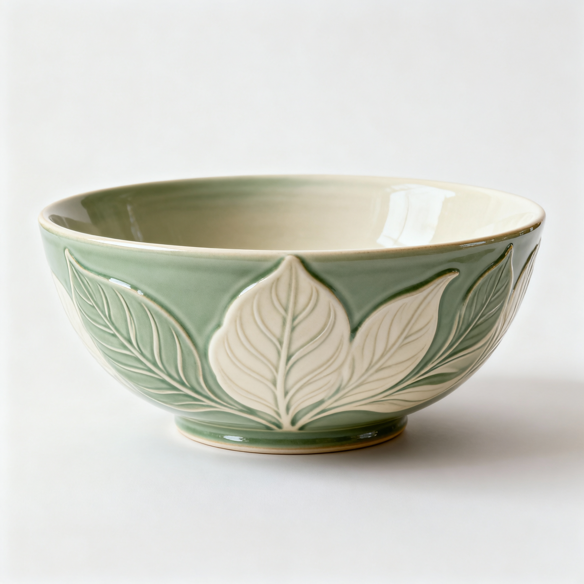 Sage Leaf Bowl – Botanical Serving Bowl