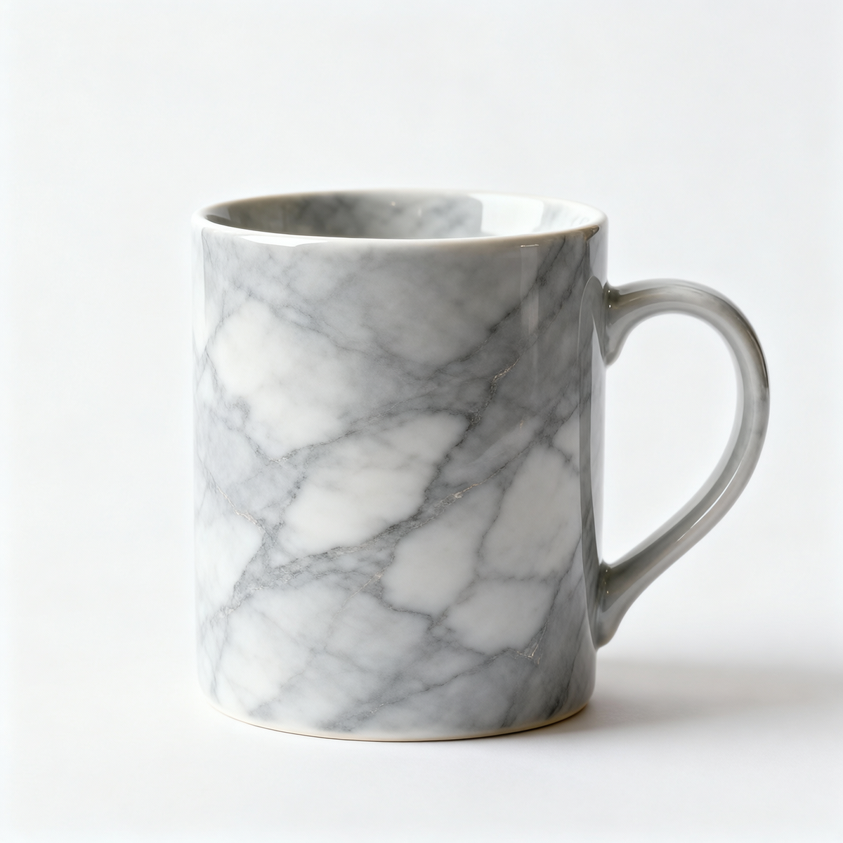 Marble Pattern Ceramic Mug – Elegant Coffee Cup