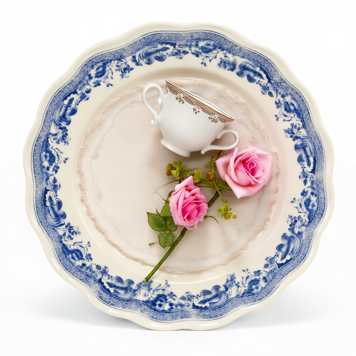 Bohemian Willow Plate – Blue Willow Tea Plate