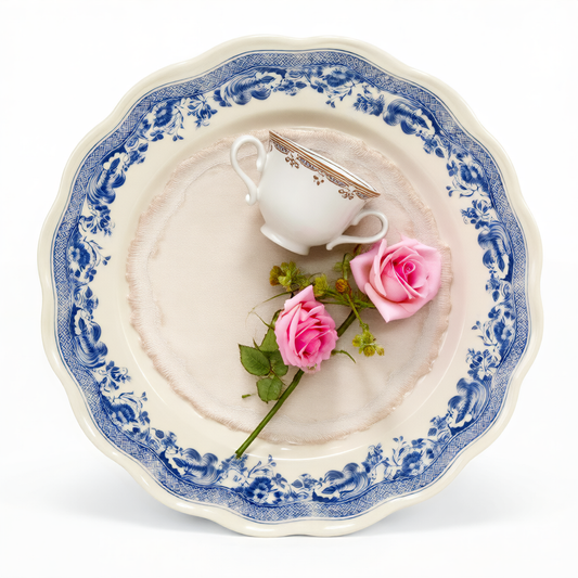 Bohemian Willow Plate – Blue Willow Tea Plate
