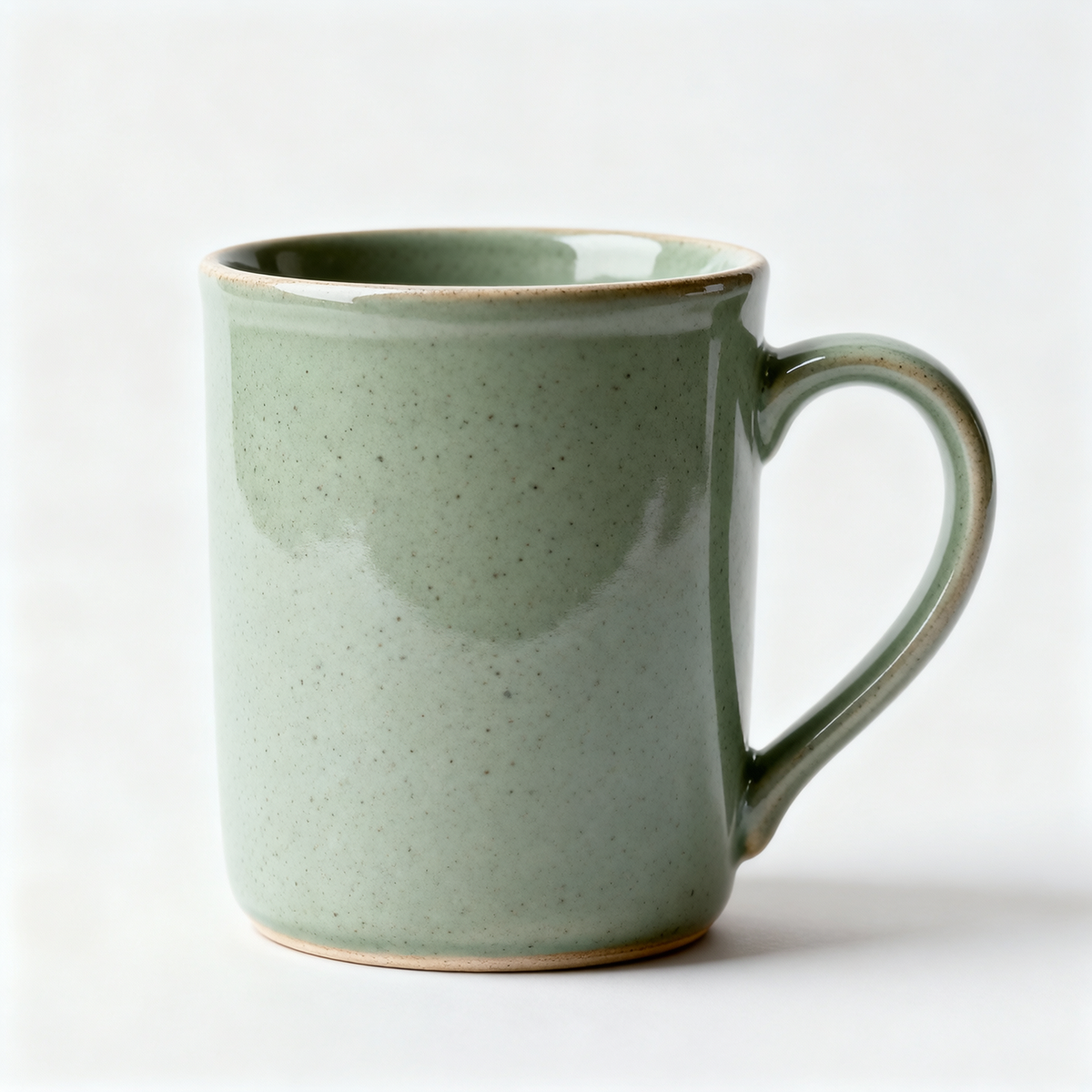 Sage Speckled Stoneware Coffee Mug – 12oz Cozy Morning Ritual Cup