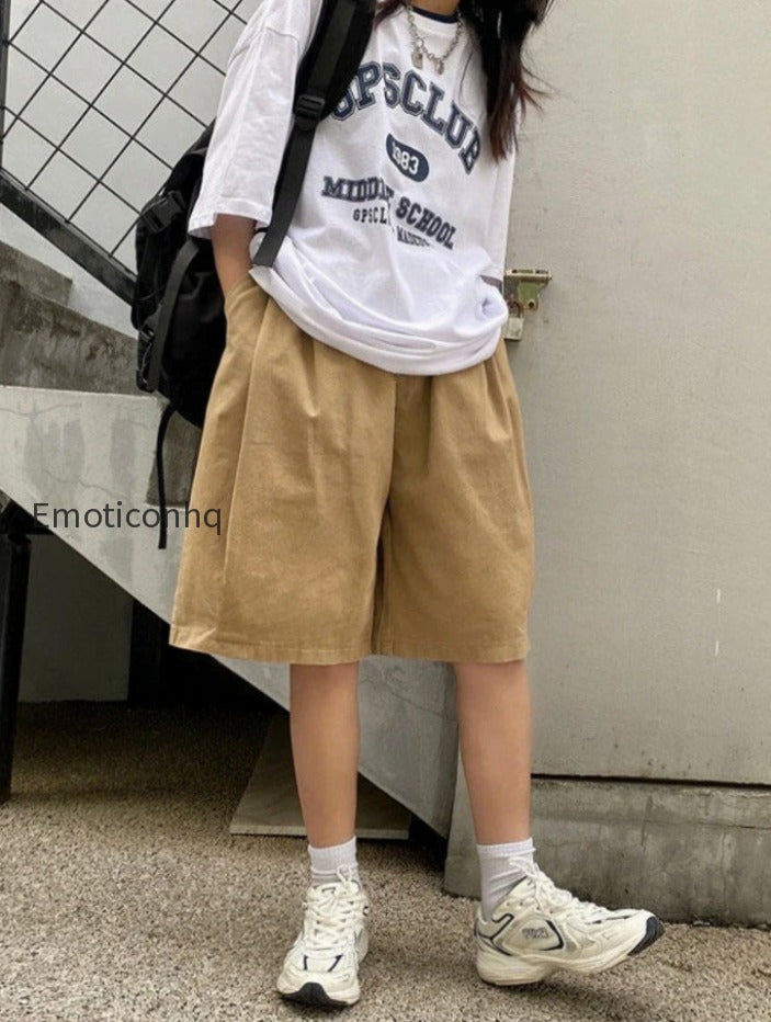 harajuku-oversize-khaki-cargo-shorts-japanese-style-streetwear-wide-leg-black-pant