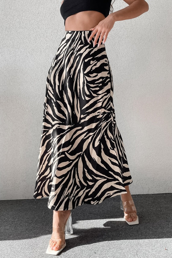 zebra-print-a-line-midi-skirt