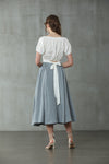 Ease 17 | White linen blouse